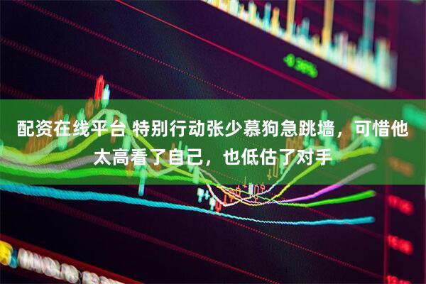 配资在线平台 特别行动张少慕狗急跳墙，可惜他太高看了自己，也低估了对手