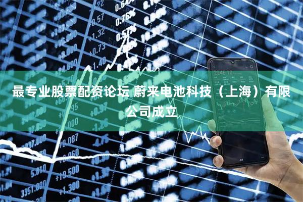 最专业股票配资论坛 蔚来电池科技（上海）有限公司成立